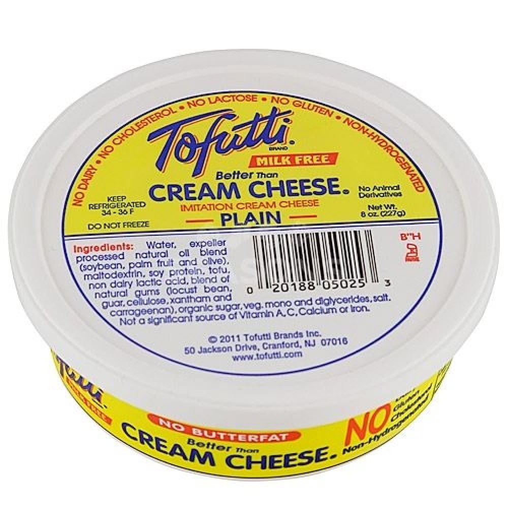 Tofutti Better Than Cream Cheese Plain 8oz SFV