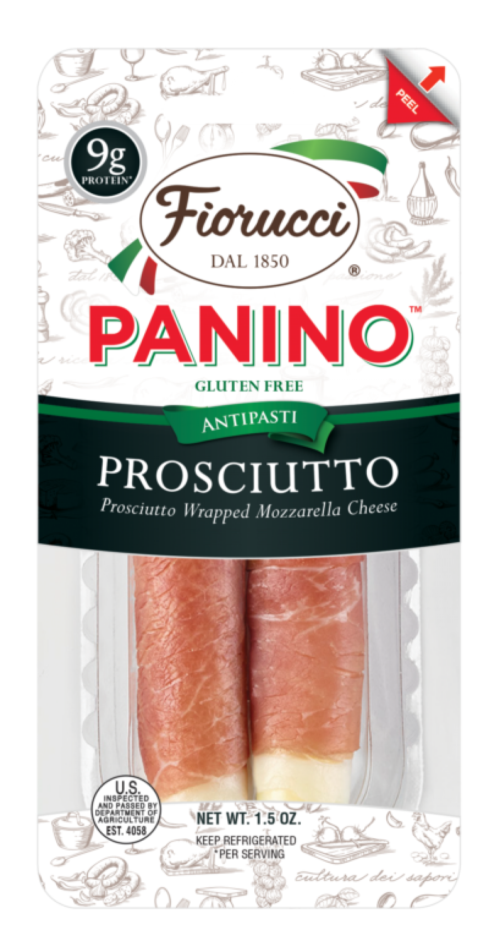 Fiorucci Panino Prosciutto 1.5oz - Breakfast