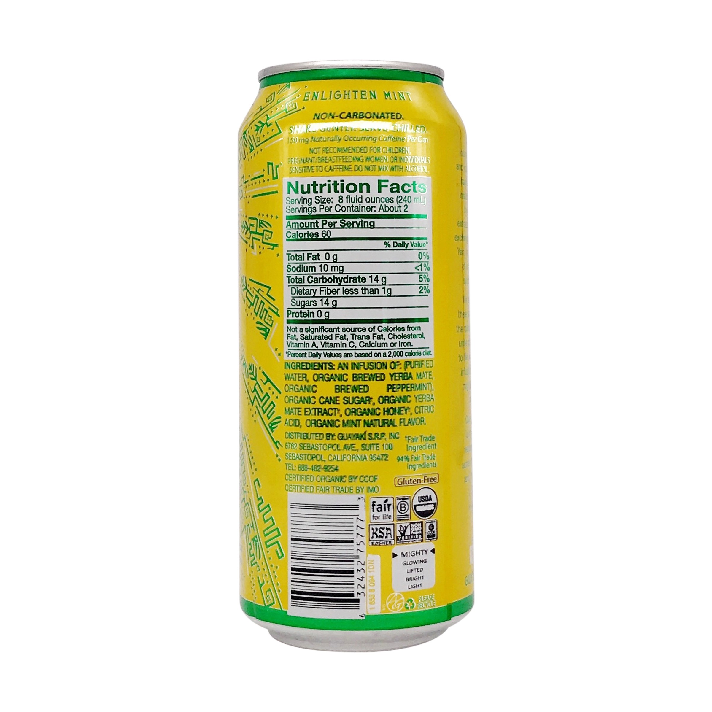 Guayaki Yerba Mate Enlighten Mint 15.5oz