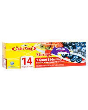 TABLE KING STORAGE SLIDER BAG 1QT 14CT