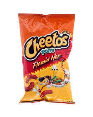 FRITO LAY XVL CHEETOS PUFFS HOT 2.5 OZ