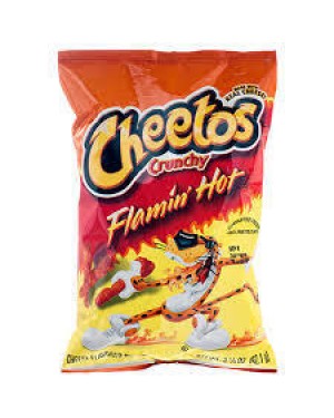 FRITO LAY XVL CHEETOS CRUNCHY HOT 3.25 OZ