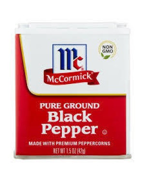 McCormick® Ground Pepper Black 1.5oz