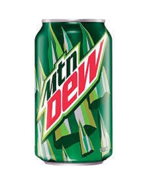 MOUNTAIN DEW CAN 12 OZ