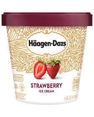 Haagen-dazs Strawberry Pint 14 Oz