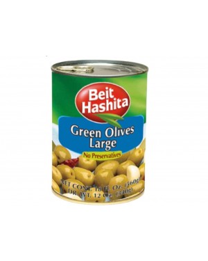 Beit Hashita Green Olives Large KOSHER 18 oz 
