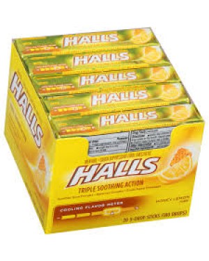 Halls Small Honey&lemon