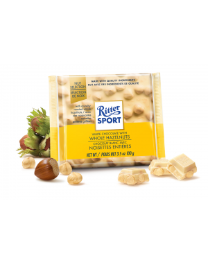Ritter Sport White Chocolate Whole Hazelnuts 3.5oz