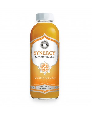 GTS Synergy Mystic Mango Kombucha 16oz