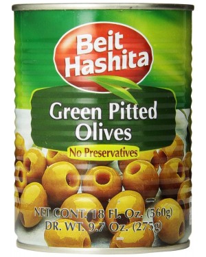 Beit Hashita Green Pitted Olive KOSHER 18 oz 