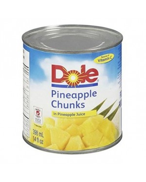 DOLE PINEAPPLE CHUNKS IN JUICE 20 OZ